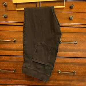 Black Denim Jeggings Size 16 Regular Women Stretch Skinny Pants Plus No Brand